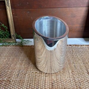 Vintage 2002 Nambe Tilt Wine Chiller 6243 Silver Alloy 7" x 4.5"